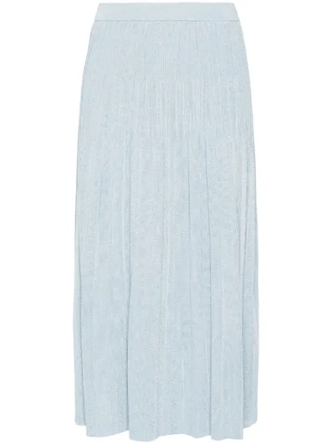 ZIMMERMANN Waverly lurex-detail ribbed skirt