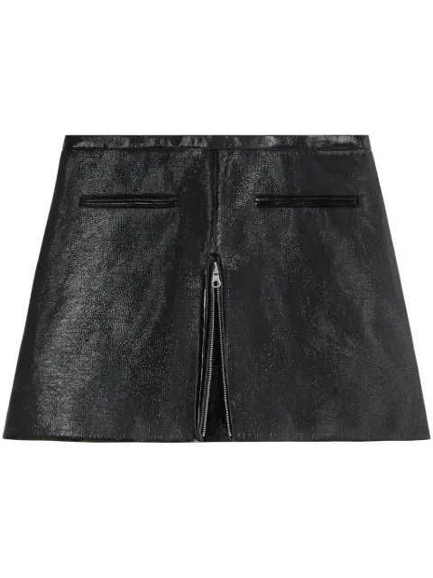 Courrèges Heritage coated miniskirt