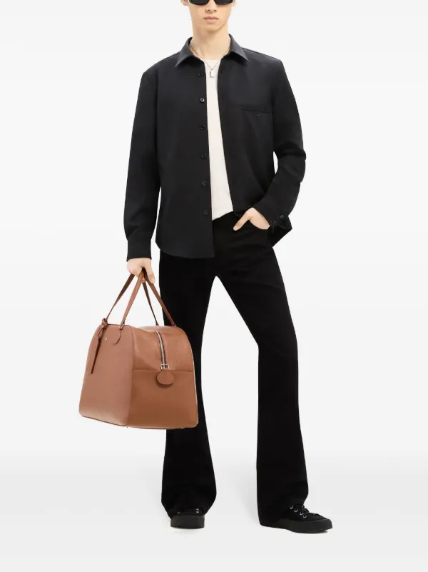 Courrèges One Pocket Twill Shirt | Black | FARFETCH SG