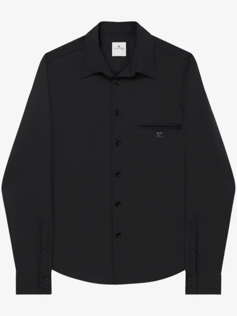 Courrèges one pocket twill shirt