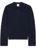 Courrèges shoulder snaps sweater - Blue