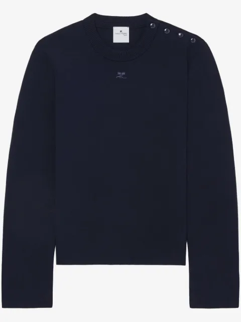 Courrèges shoulder snaps sweater 