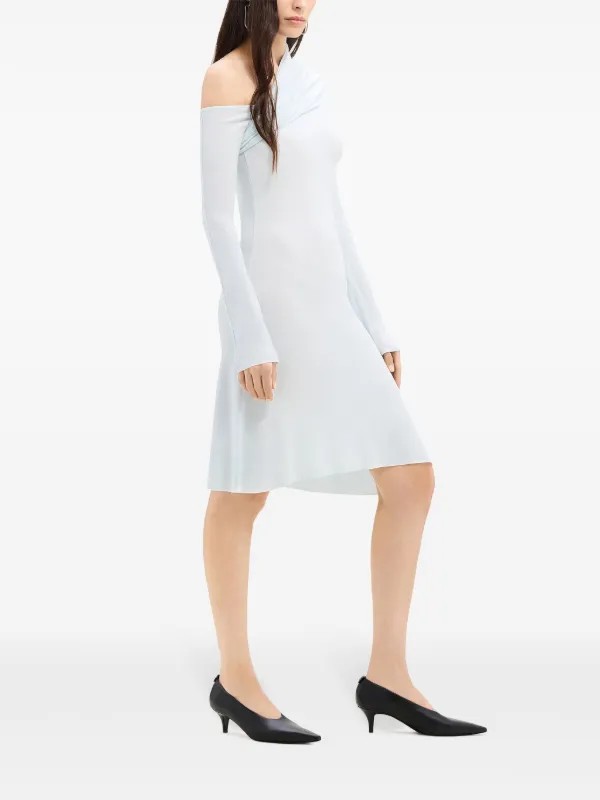 Courrèges Twist Crepe Mini Dress | Blue | FARFETCH IL