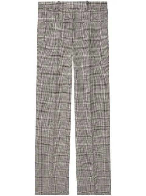 Courrèges Prince-of-Wales-print straight-leg trousers