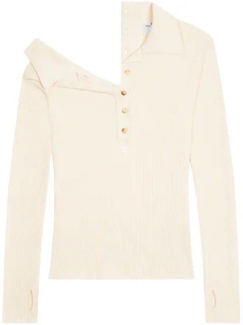 Courrèges multi-button polo sweater