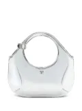 Courrèges mini Holy metallic-effect tote bag - Silver