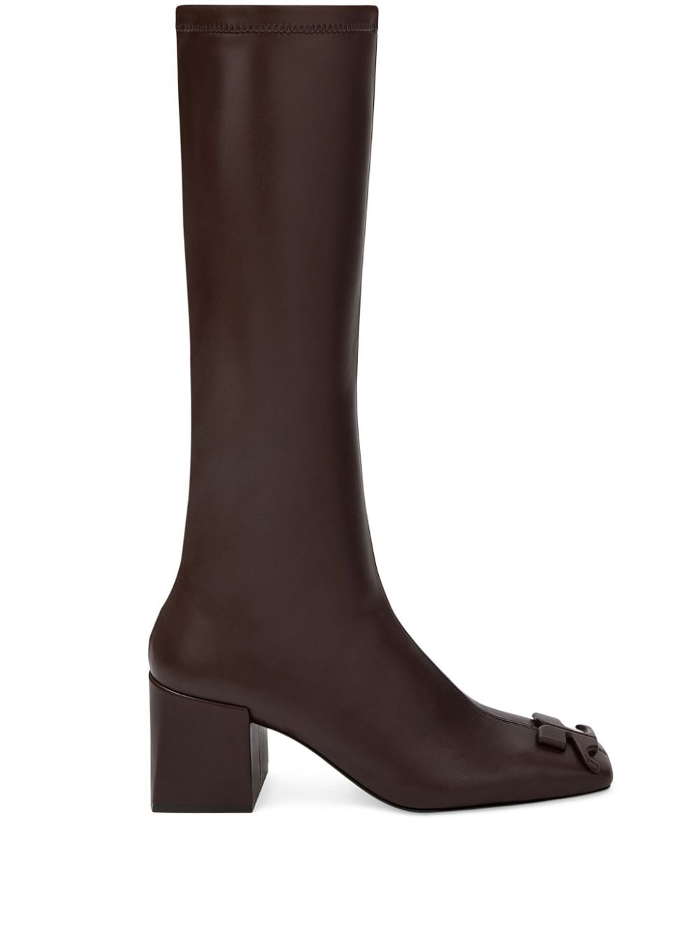 Courrèges Reedition leather boots - Brown