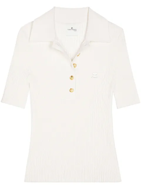 Courrèges Signature Polo - Courreges - Cotton - White