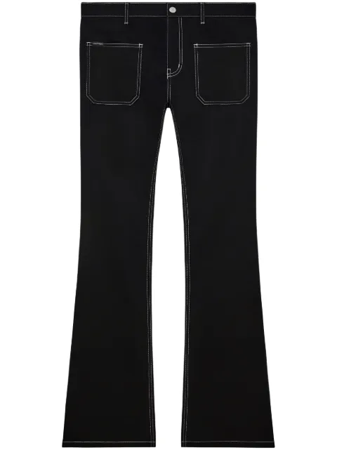 Courrèges low-rise bootcut jeans