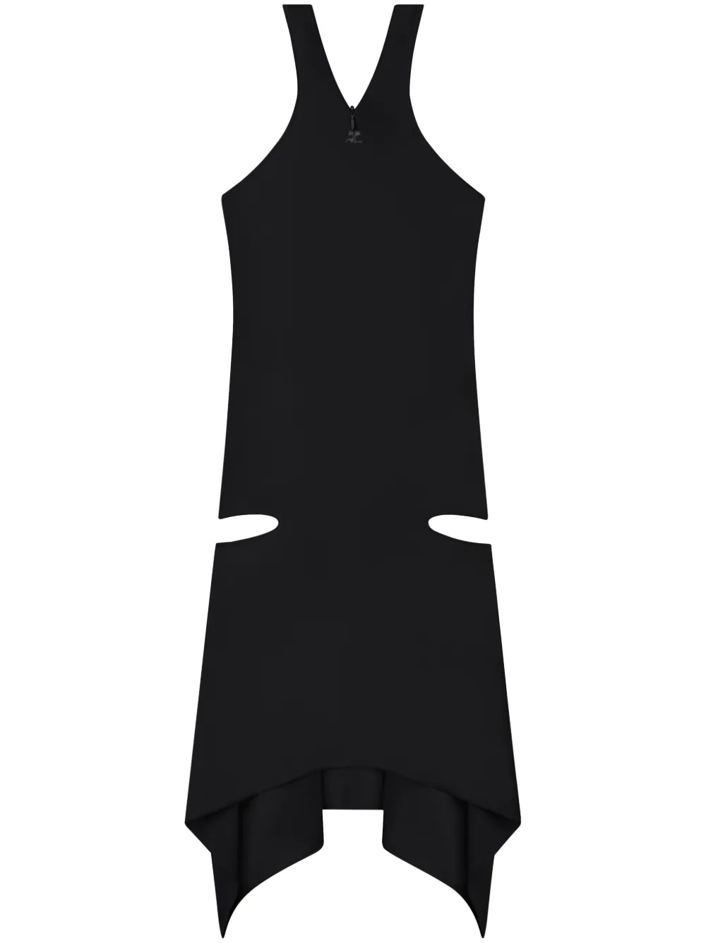 Courrèges Jersey mini-jurk Zwart
