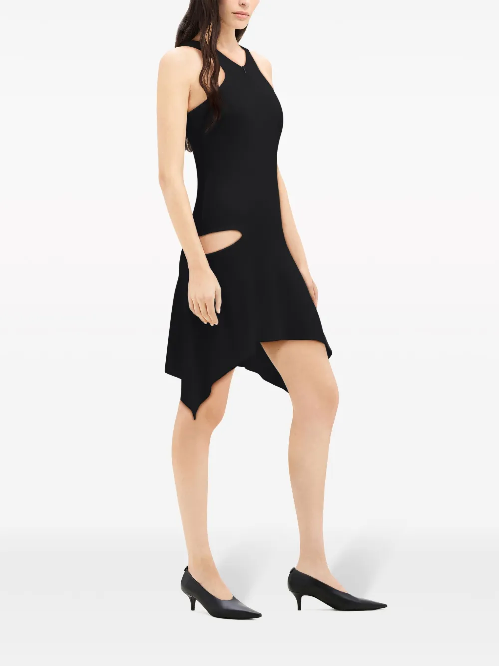 Courrèges Jersey mini-jurk Zwart