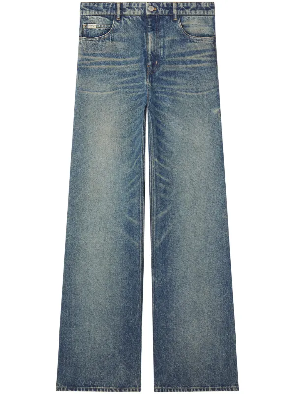 Courrèges ミッドライズ ワイドジーンズ | ブルー | FARFETCH JP Courrèges ミッドライズ ワイドジーンズ | ブルー | FARFETCH JP