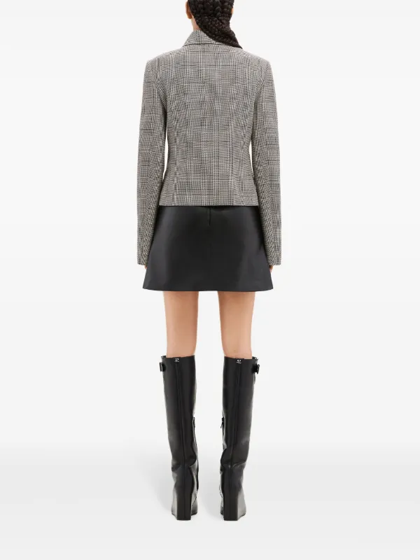 courrèges クレージュ　フォックスファー　チェック柄　ジャケット courrèges クレージュ フォックスファー チェック柄 ジャケット