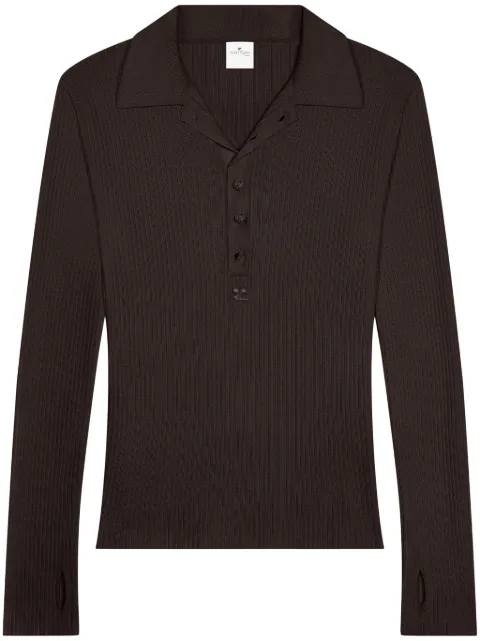 Courrèges cootn-wool blend polo