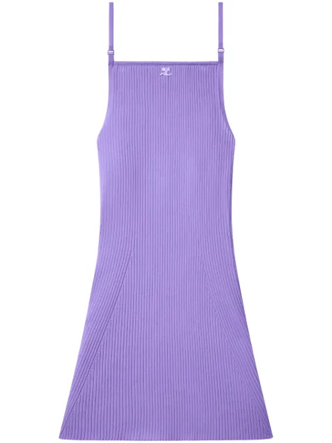 Courrèges ribbed-knit mini dress