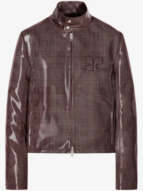 Courrèges chaqueta biker con logo