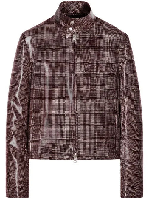 Veste de moto à logo dégradé - Courrèges - Modalova