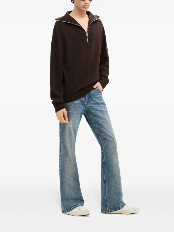 Courrèges ロゴ セーター | ブラウン | FARFETCH JP