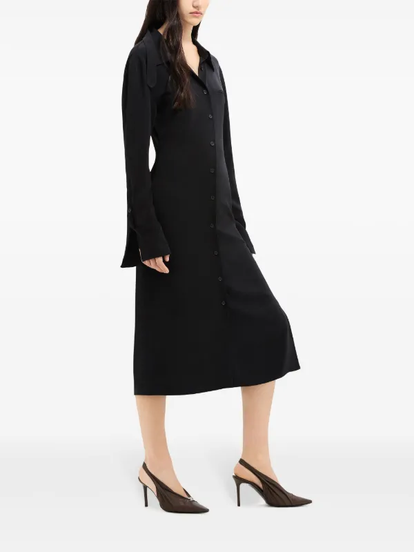 crepe shirt dress Nile Crepe shirt Dress, cream