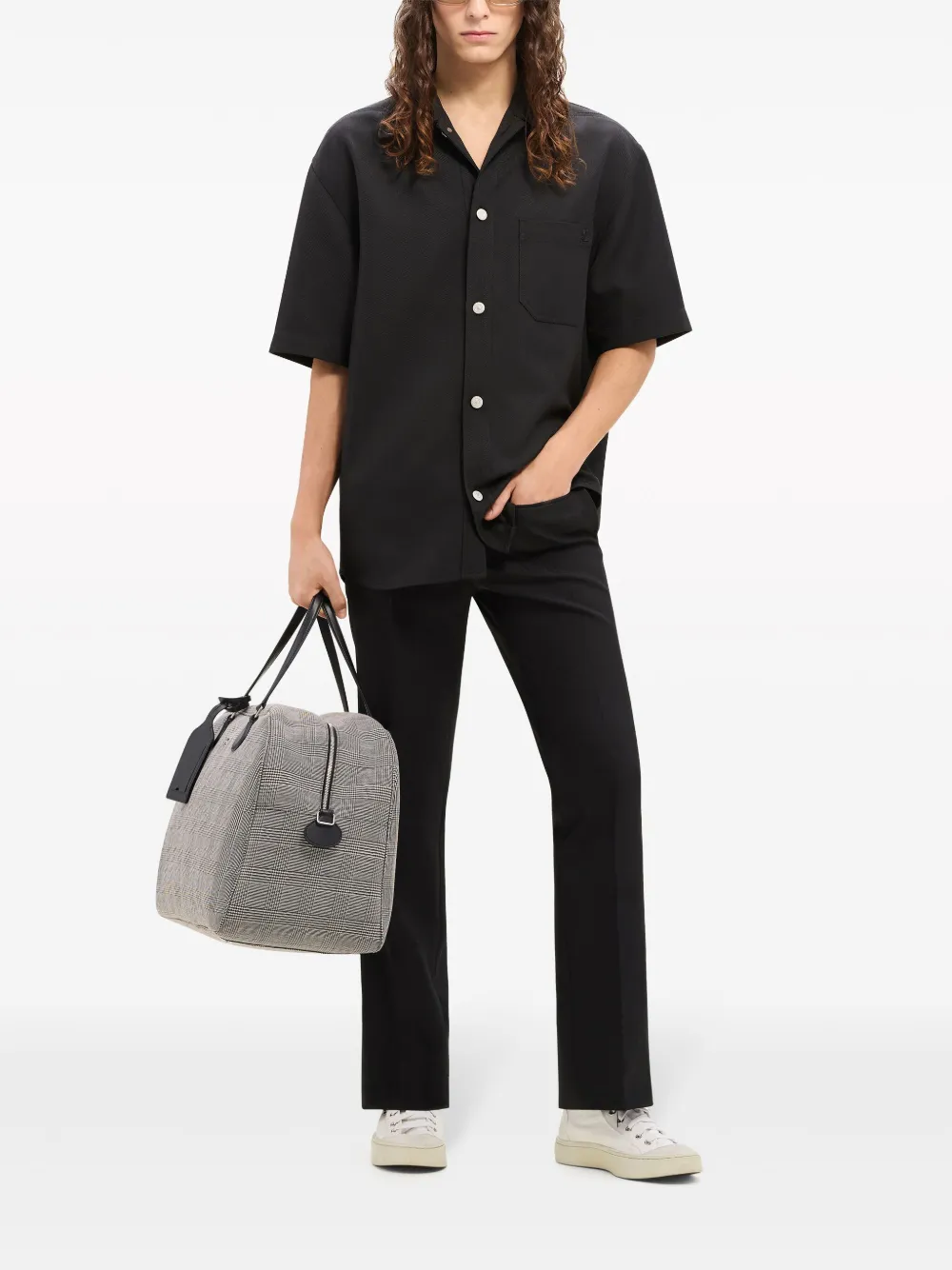 Courrèges Twill overhemd - Zwart