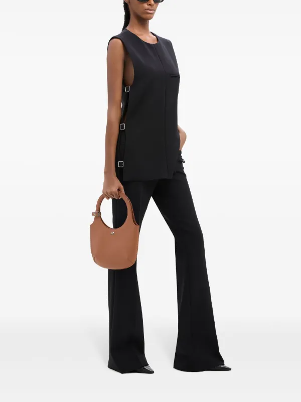 Courrèges Small Holy Leather Tote Bag | Brown | FARFETCH