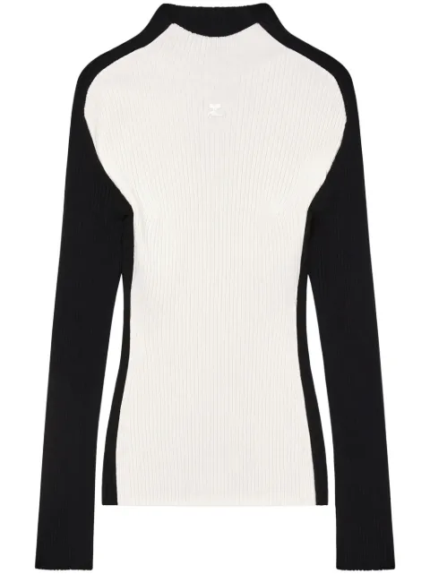 Courrèges logo-embroidered jumper 