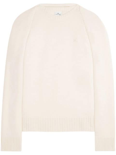 Courrèges layered logo-embroidered sweater