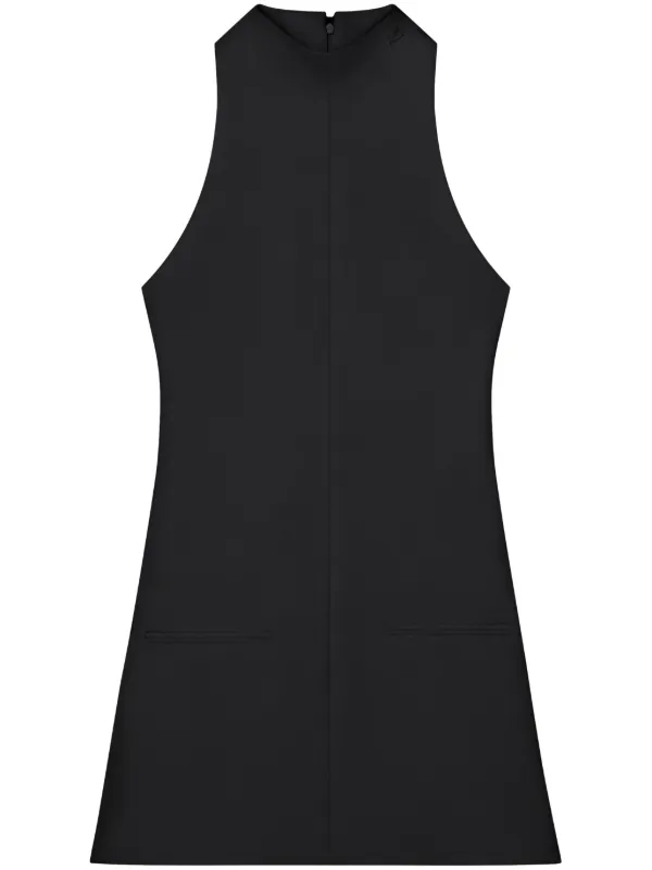 Courrèges sleeveless twill A-line dress