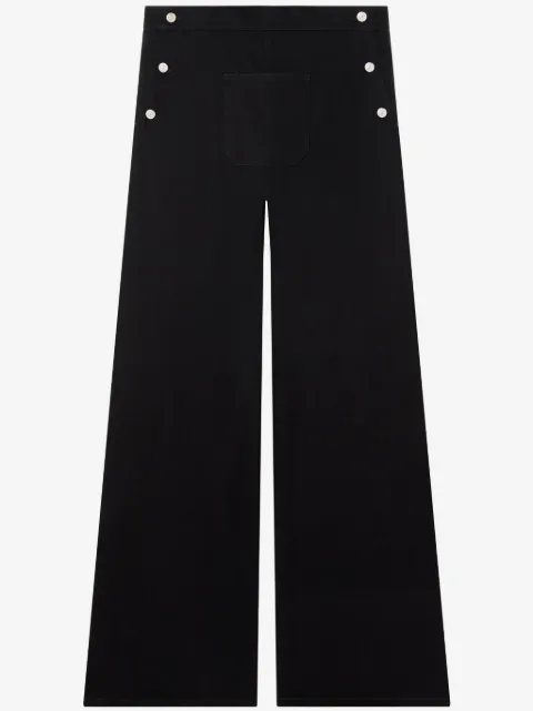 Courrèges wide-leg cotton-blend trousers