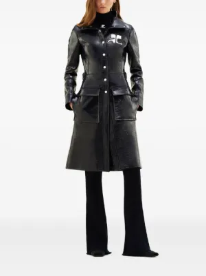 美品⭐️courreges レザートレンチコート シルバーボタン 黒　38 23819644_55261799_300.jpg
