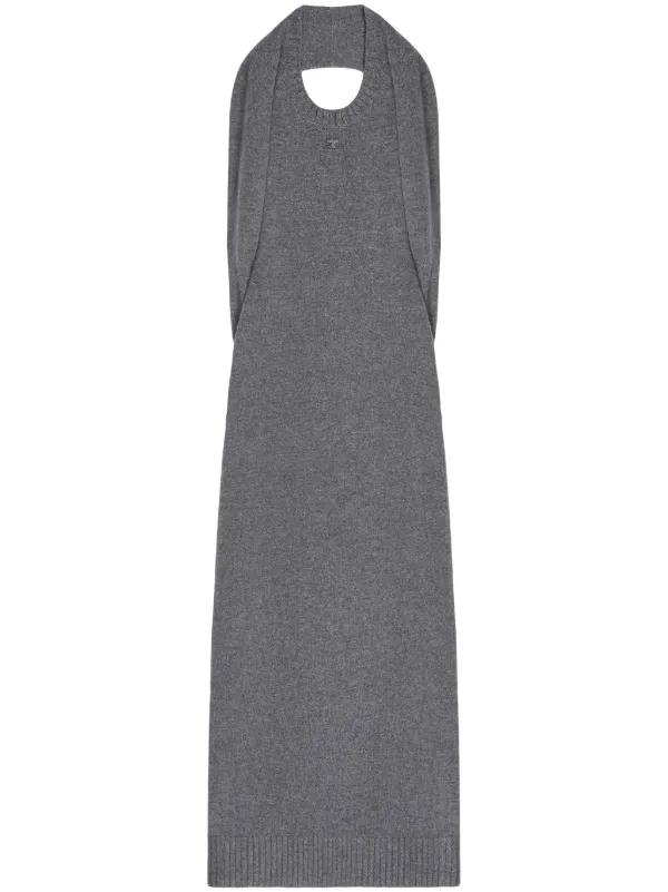 スカート Courreges 'Over The Shoulder Drape' dress 125CRO538PL01474015_11.jpg