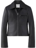 Courrèges zip-fastening leather jacket - Black