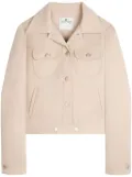 Courrèges Trucker button-fastening twill jacket - Neutrals