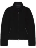 Courrèges fleece bomber jacket - Black