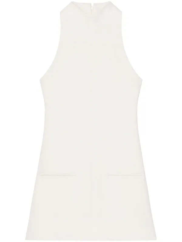 Courrges Sleeveless Twill A-line Dress | White | FARFETCH ID