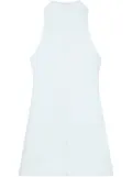 Courrèges sleeveless twill A-line dress - Blue