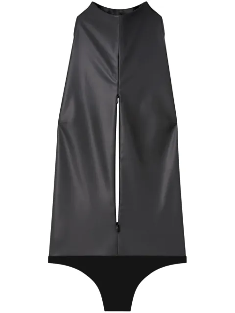 Courrèges backless faux-leather body