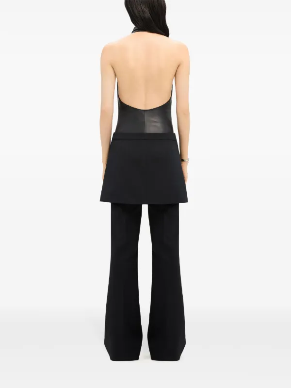 Courrèges バックレス ボディスーツ | ブラック | FARFETCH JP
