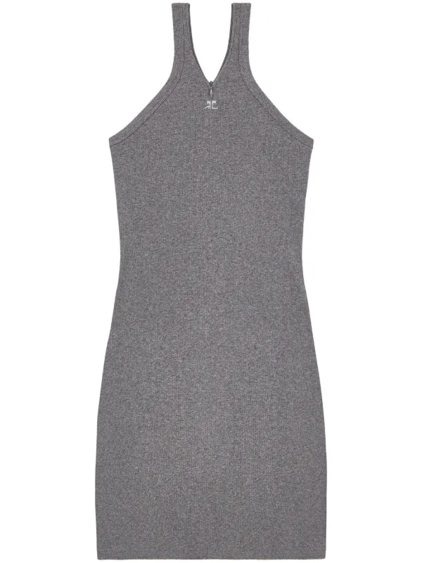 COURREGES クレシュ クロスミニトレス 90s 324JRO452JS0165 9011 Courrèges クロス 90's ミニドレス | グレー | FARFETCH JP