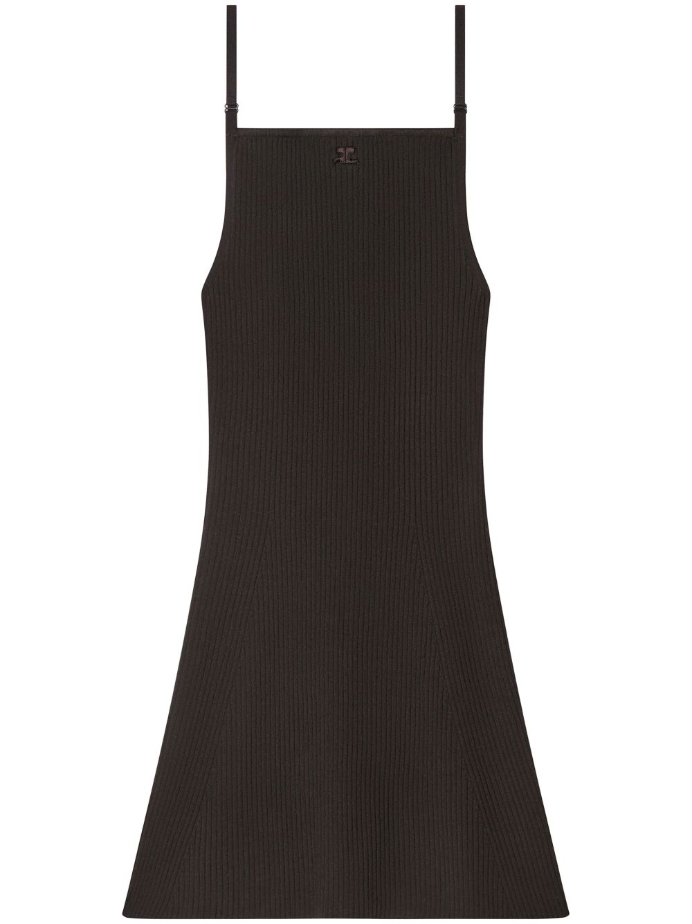 Courrèges ribbed-knit mini dress