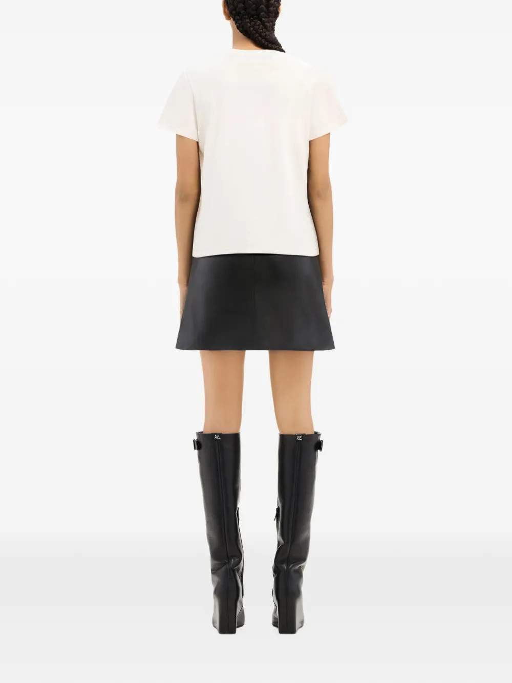 Courrèges T-shirt met logopatch Wit