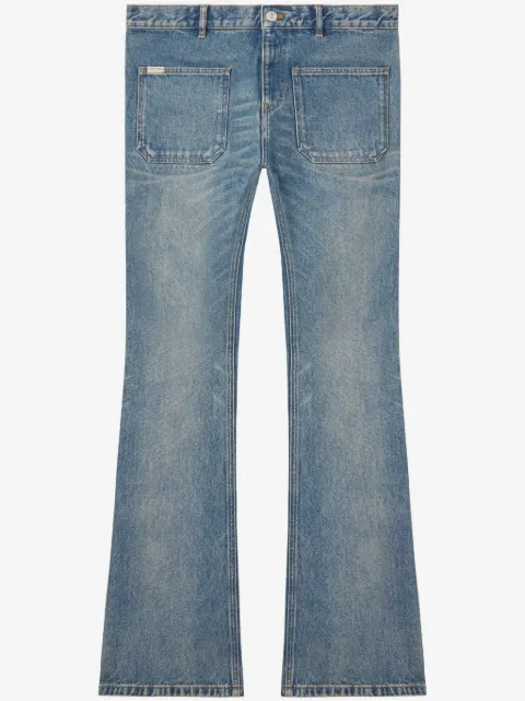 Courrèges jeans bootcut con tiro medio