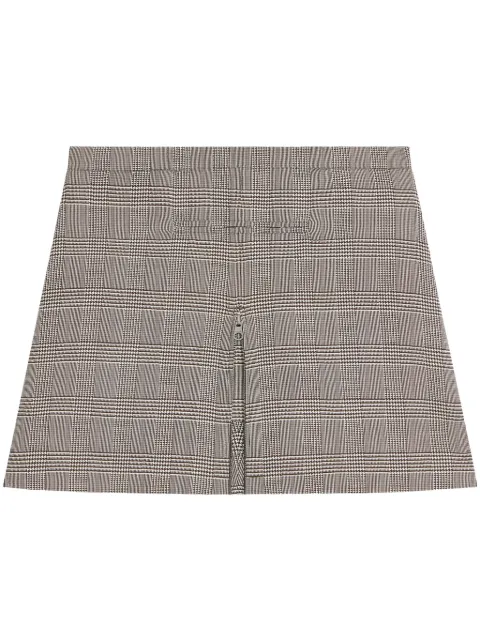 Courrèges A-line checked miniskirt