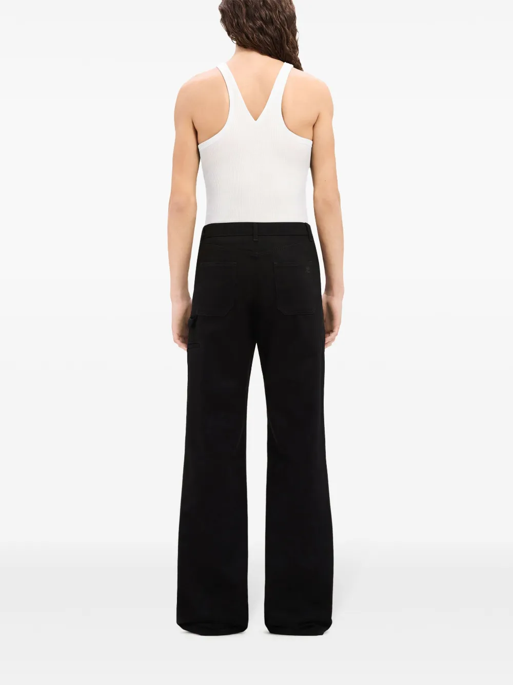 Courrèges Geribbelde tanktop Wit