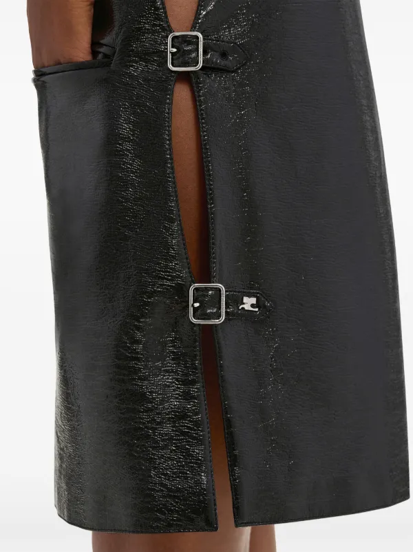 Courrges multi-strap Vinyl Dress | Black | FARFETCH AO