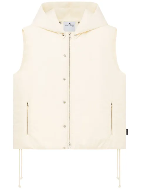 Courrèges gilet matelassé à capuche