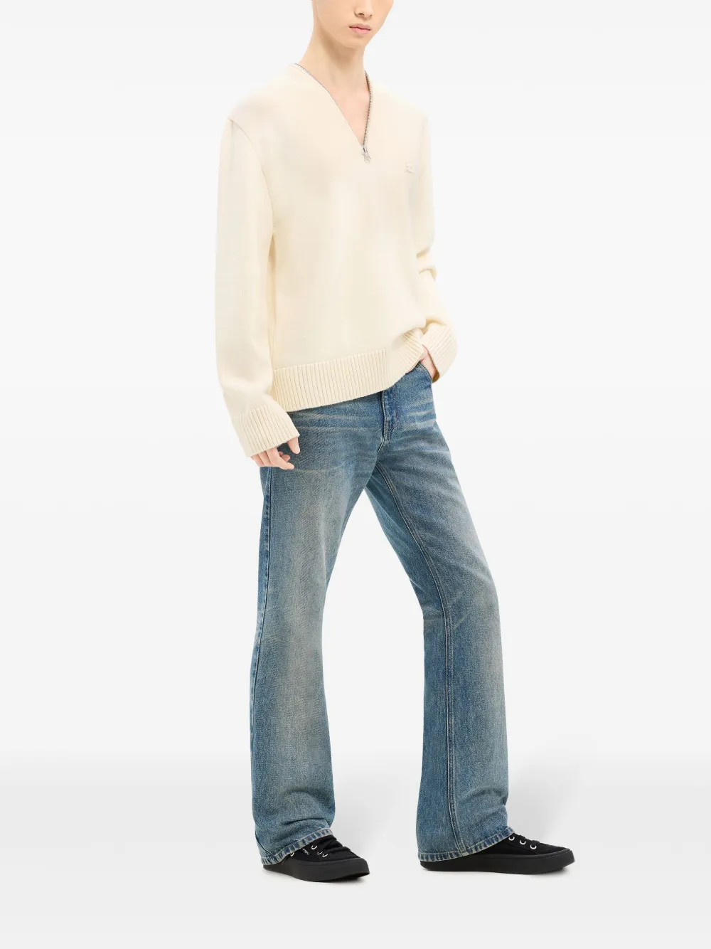 Courrèges Wollen sweater Beige