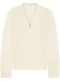 Courrèges zipped wool sweater - Neutrals