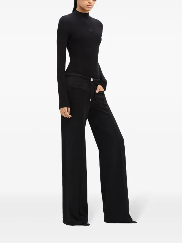 Courrèges Tracksuit Interlock low-rise Baggy Pants Black