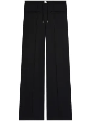 Courrèges Interlock Track Pants | Black | FARFETCH JO